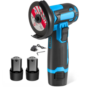 Mini Polizor Unghiular Fara Fir 24V | 2 Acumulatori | Disc 76mm | Taiere Metal Lemn Gresie | Flex Portabil