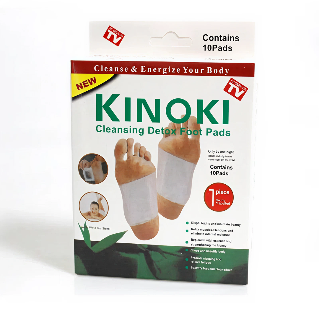set 10 Plasturi Kinoki Detox | Ingrediente Naturale din Plante si Minerale | Aplicare pe Talpi | Utilizare Nocturna | Bunastare Generala - imagine 4