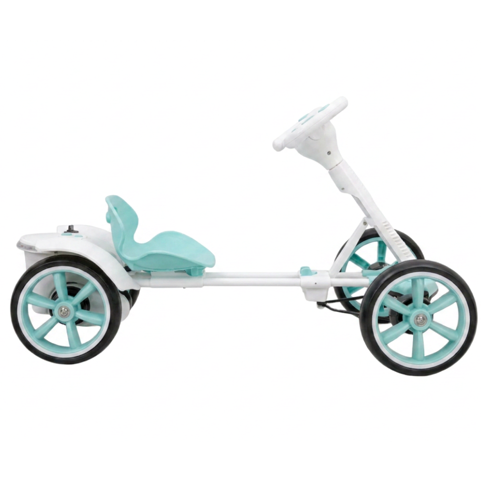 Kart Electric Copii 3-8 Ani | Motor 24V 8km/h | Roti EVA | Audio MP3 Claxon | Marsarier | 90 Min Autonomie | Verde + Cadou surpriza - imagine 4