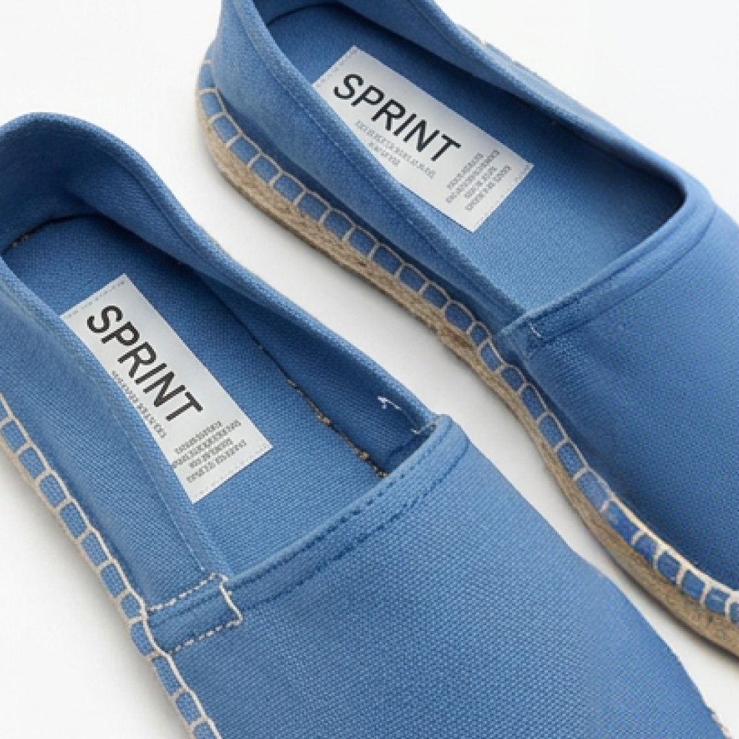1+1 Promo Espadrile Plate | Panza Bumbac + Talpa Pluta si Iuta | Slip-On | 3 Culori: Roz, Albastru Deschis, Verde Deschis | Marimi 36-41 - imagine 3