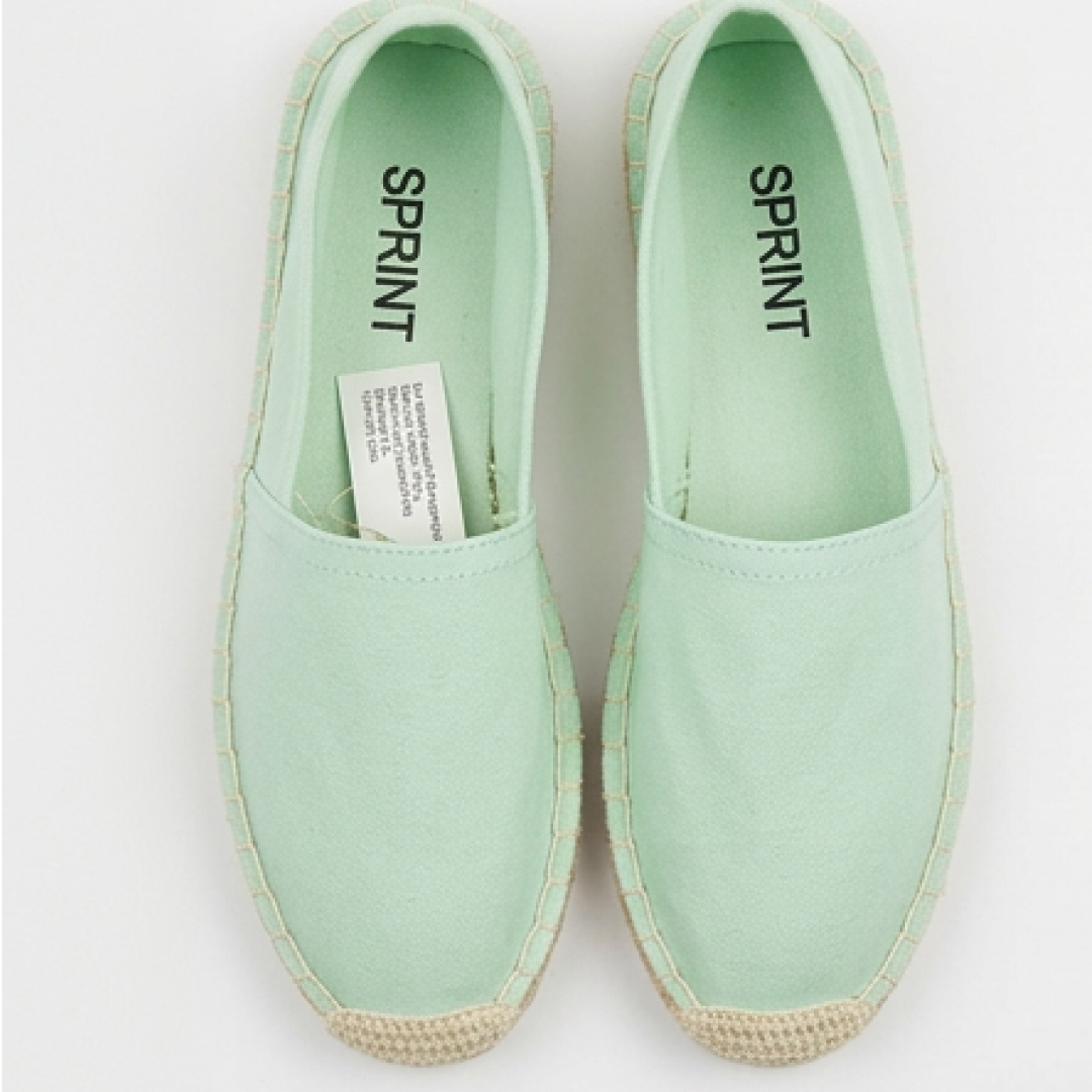 Espadrile Plate Handmade Spania | Panza Bumbac + Talpa Pluta si Iuta | Slip-On | 3 Culori: Roz, Albastru Deschis, Verde Deschis | Marimi 36-41 - imagine 13