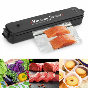 Aparat de Sigilat si Vidat Alimente | 220V 90W | Mod Automat si Manual | Indicator LED | Alimente Uscate si Umede | Compact Portabil