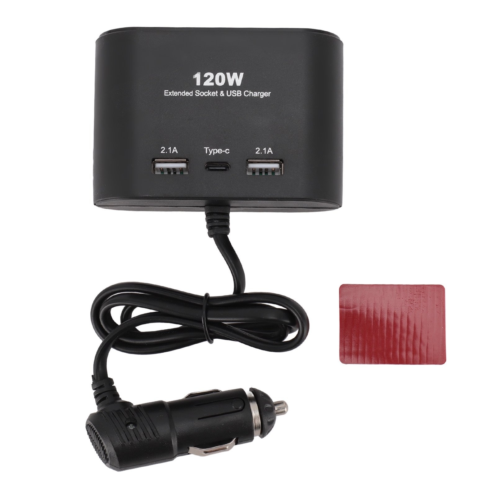 Incarcator/Adaptor Auto USB 120W | 3 Porturi USB | DC 12-24V | Material ABS Rezistent la Socuri | Incarcare Rapida in Masina - imagine 2