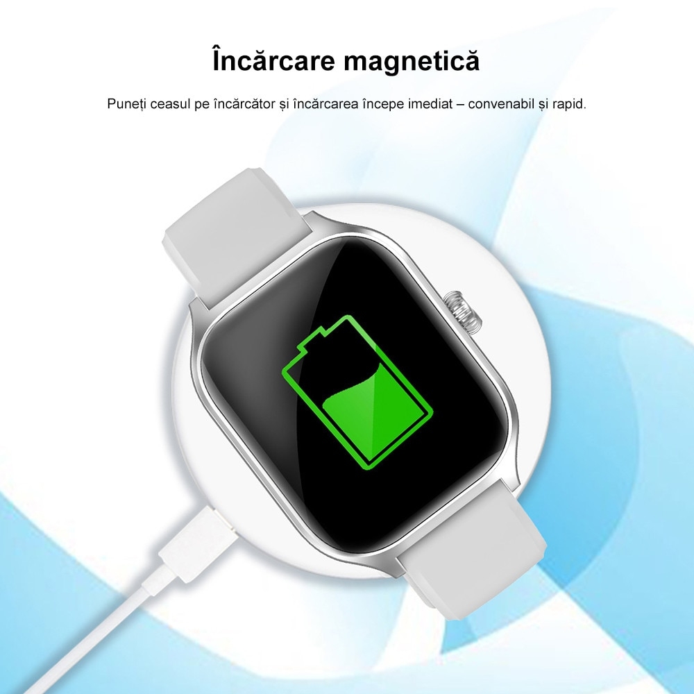Smartwatch GT4 Pro | Apeluri Bluetooth 4.0 | IP67 Rezistent Apa | Monitor SpO2 Ritm Cardiac Somn | 2 Curele Incluse | 17 Functii | Negru - imagine 3