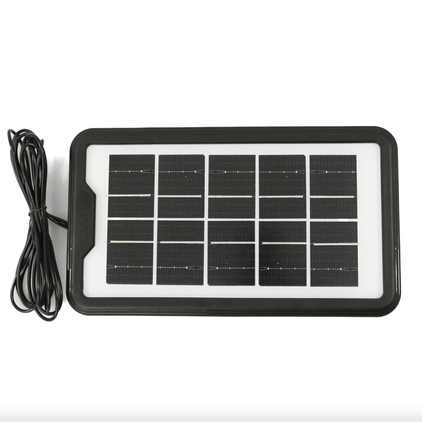 Kit Solar Portabil GD8080 | Lanterna Spot/Flood si Lampa Lucru 12 LED | 3 Becuri LED Cablu 5m | Baterie 4000mAh 6V | Incarcare Solara 12h sau Retea 13h | USB 5V - imagine 5