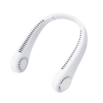 Ventilator Portabil pentru Gat | Fara Lame 360° | 64 Orificii Aer | Baterie 2600mAh 7 Ore | 3 Viteze | USB-C | Maini Libere