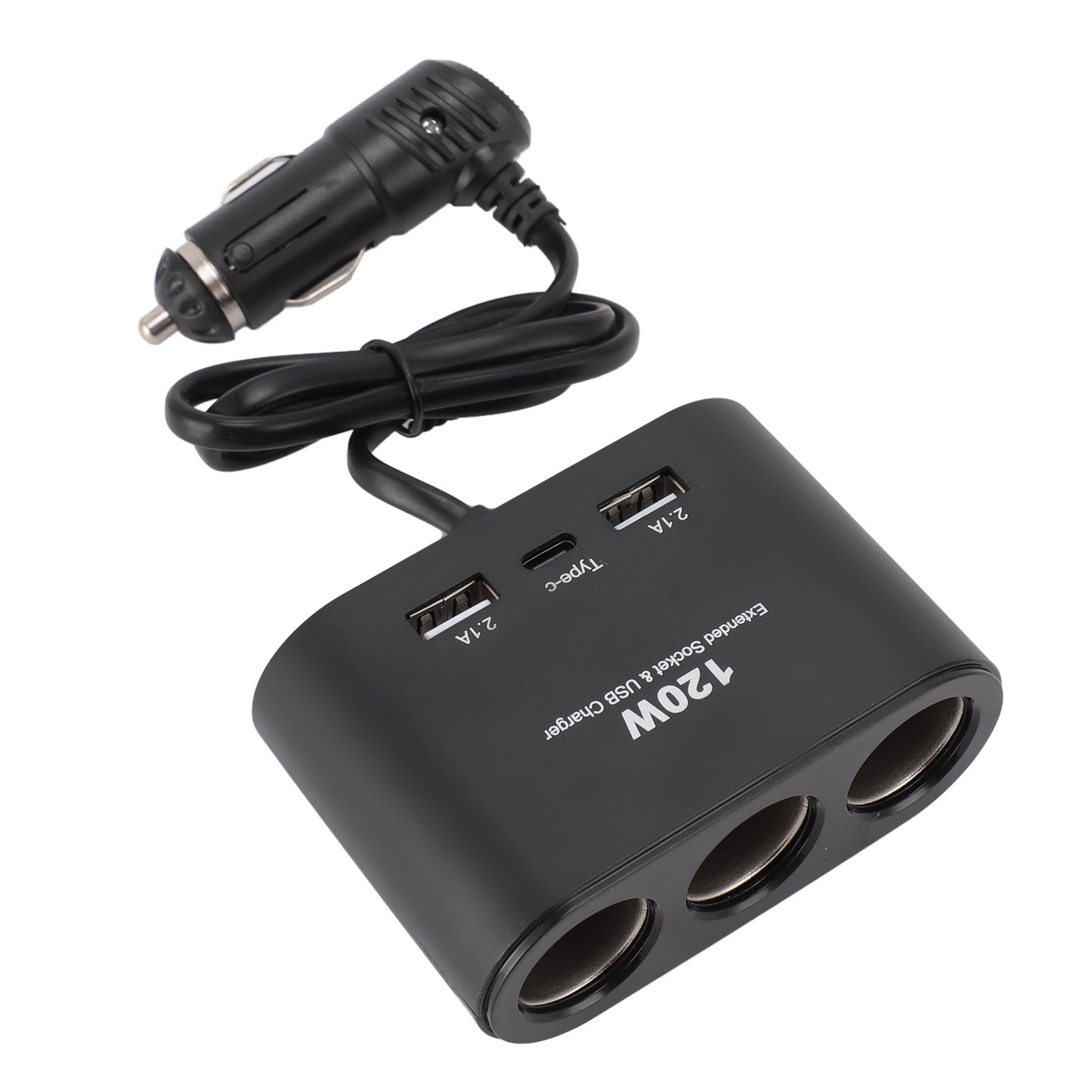 Incarcator/Adaptor Auto USB 120W | 3 Porturi USB | DC 12-24V | Material ABS Rezistent la Socuri | Incarcare Rapida in Masina - imagine 5