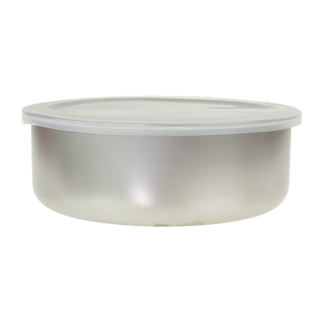 Set 5 Recipiente Otel Inoxidabil cu Capac Transparent | Alternativa Ecologica la Plastic | 10-18cm | Picnic, Calatorii si Organizare Bucatarie - imagine 3