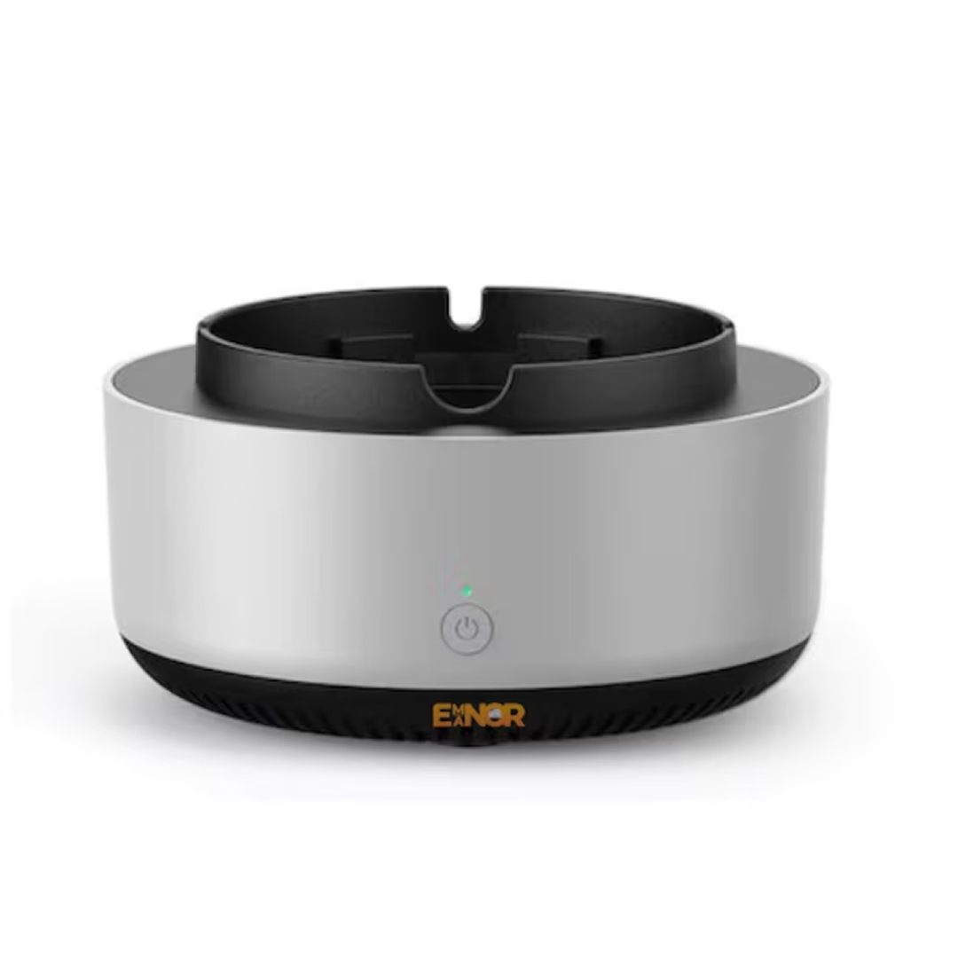 Pachet 1+1 Scrumiera Electrica cu Aspiratie si Purificator Aer | 2 Pastile Odorizante Incluse | Filtrare Fum si Mirosuri | Baterii | Compacta - imagine 4