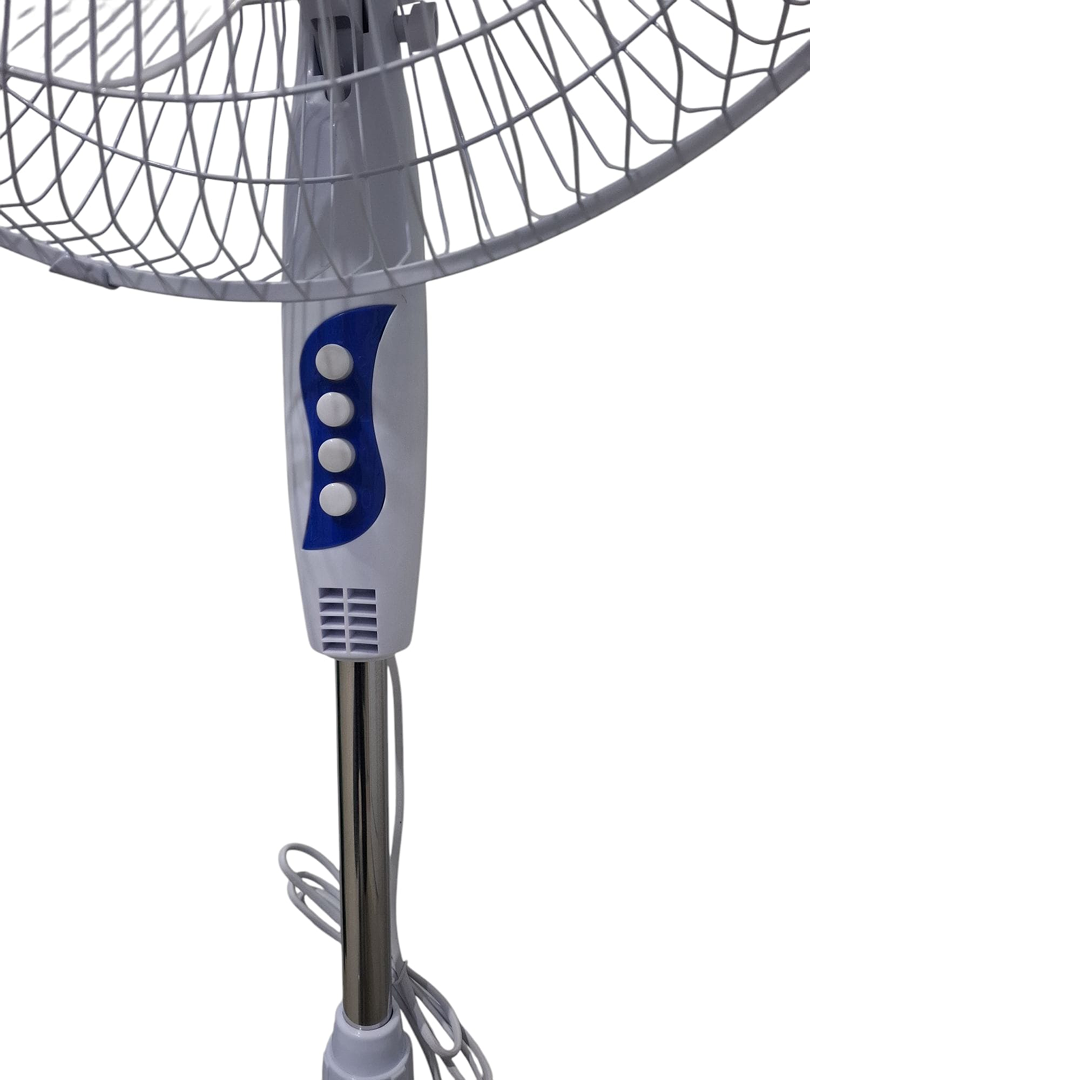 Ventilator cu Picior 40W | Diametru 40cm | Inaltime Reglabila 100-118cm | 3 Trepte Viteza | Oscilatie 90° | Alb | 56.6dB - imagine 4
