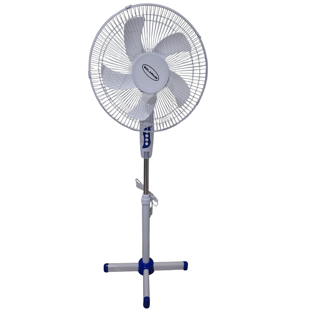 Ventilator cu Picior 40W | Diametru 40cm | Inaltime Reglabila 100-118cm | 3 Trepte Viteza | Oscilatie 90° | Alb | 56.6dB