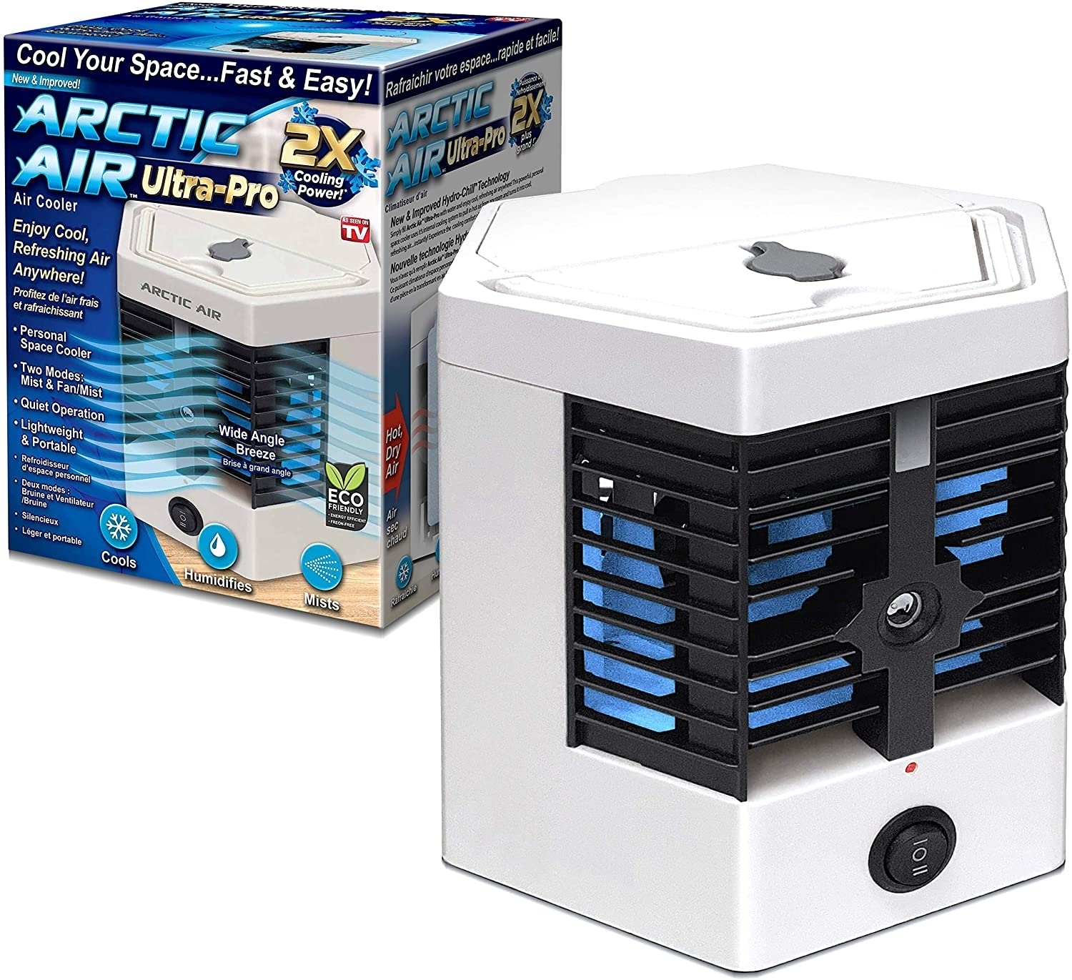 Mini aer-conditionat, Mini Cooler Arctic cool Ultra-Pro, 2 Puteri, 10W,